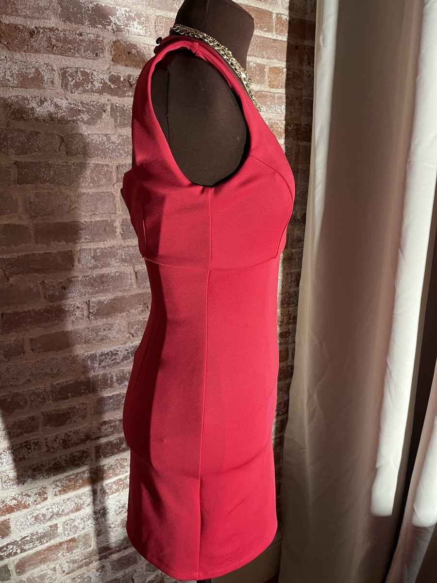 guess red bodycon dress NWT GUESS by Marciano red FRIDA CORDED BODYCON DRESS Size M