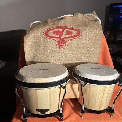 Cosmic Percussion Bongo Drums - CP By LP - 8” & 7” Natural Wood