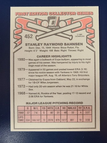 Donruss Baseball 1981 completa tu conjunto que elijas, elige #451-600 - Imagen 5 de 303