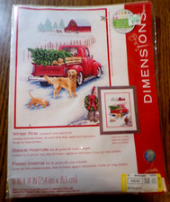 SP25 NEW DIMENSIONS "WINTER RIDE" COUNTED CROSS STITCH KIT 70-08971