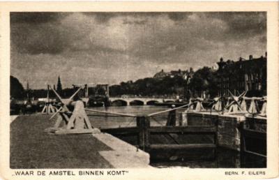 CPA AK AMSTERDAM Waar de Amstel binnen komt NETHERLANDS (605044)