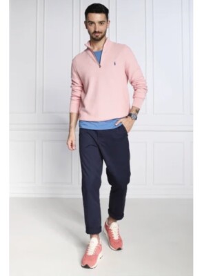 Polo Ralph Lauren Mens Cotton Blend 1/4 Zip Pullover Sweater