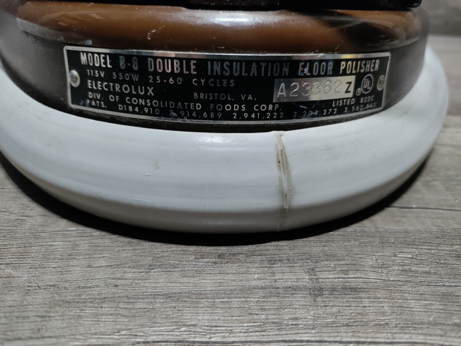 Electrolux Model B-8 Double Insulation Floor Polisher Carpet Cleaner Beautifier