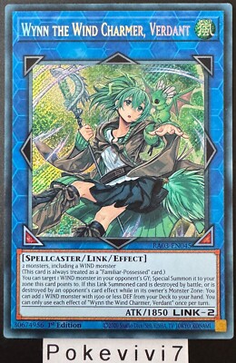Yu-Gi-Oh! Karte WYNN THE WIND CHARMER, GRÜN RA03-EN045 Secret Rare NEU