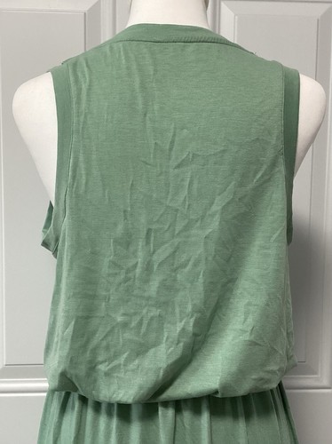 Abito donna verde smanicato maxi elastico in vita Cupshe nuovo con etichetta taglia small - Foto 4 di 10