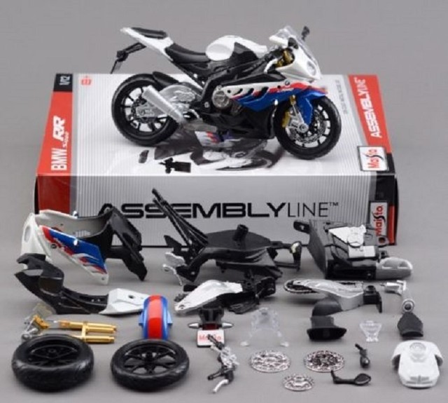 Maisto 112 BMW S1000RR 39191 Assemble DIY Motorcycle Bike Model Toy New In Box