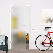Glas Zimmertür Tür Glastür Tuer Drehtür blickdicht satiniert matt Dekor SSD