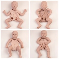 20"/22" DIY Reborn Baby Doll Kits Unpainted Realistic Vinyl Newborn Parts Gift