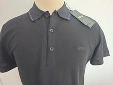 HUGO BOSS MEN'S NEW SLIM FIT Black POLO SHIRT SIZE XL