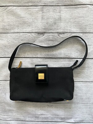 Designer ANDREW MARC NEW YORK BLACK BAGUETTE BAG W
