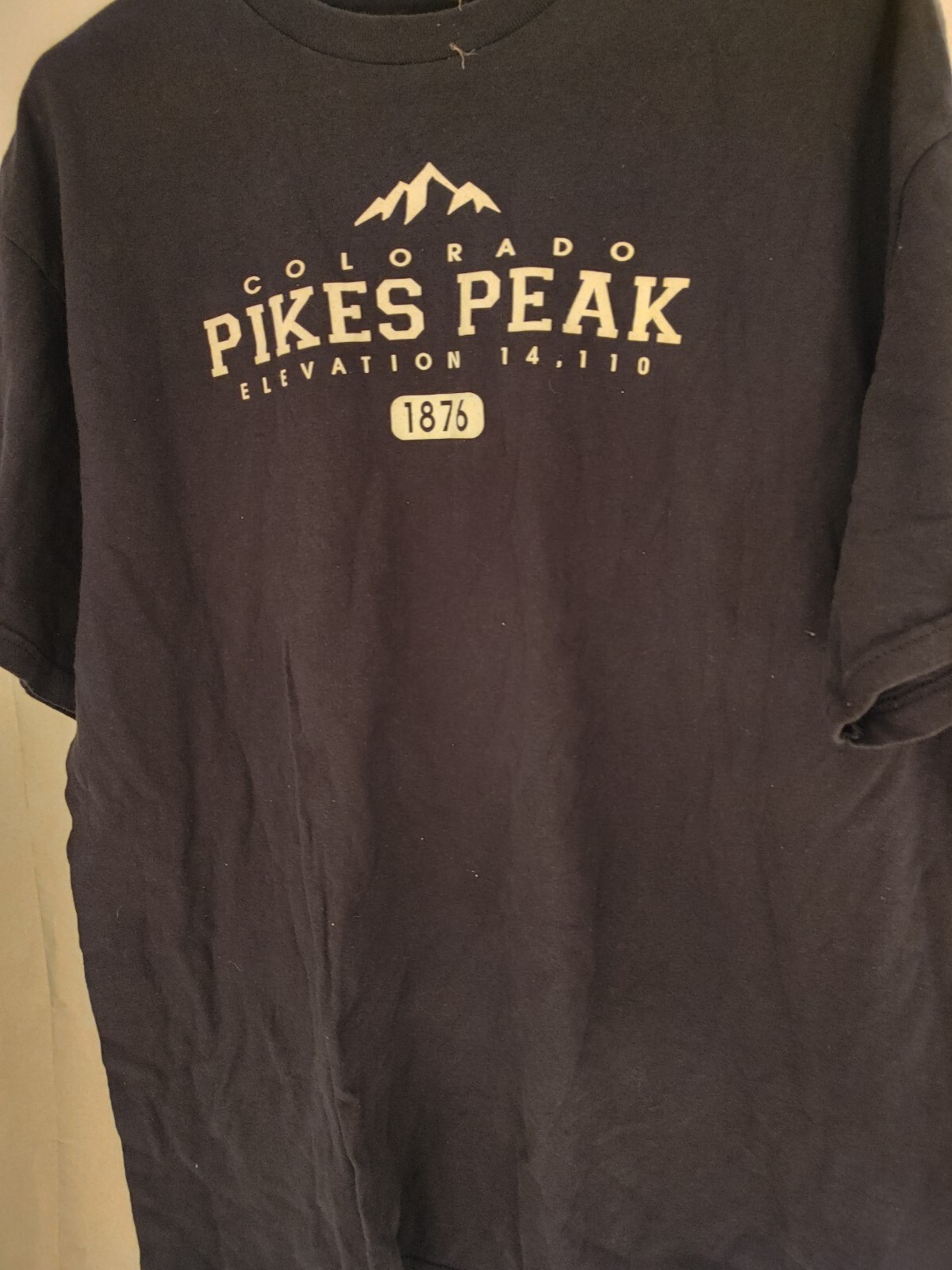 Colorado Pikes Peak Mens Sz Large Blue T Shirt