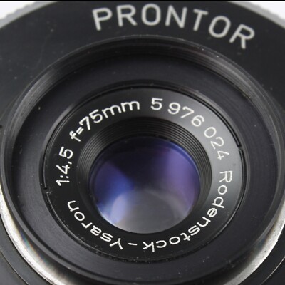 Rodenstock Ysaron 75mm f/4.5 Lens in Prontor Polaroid Shutter