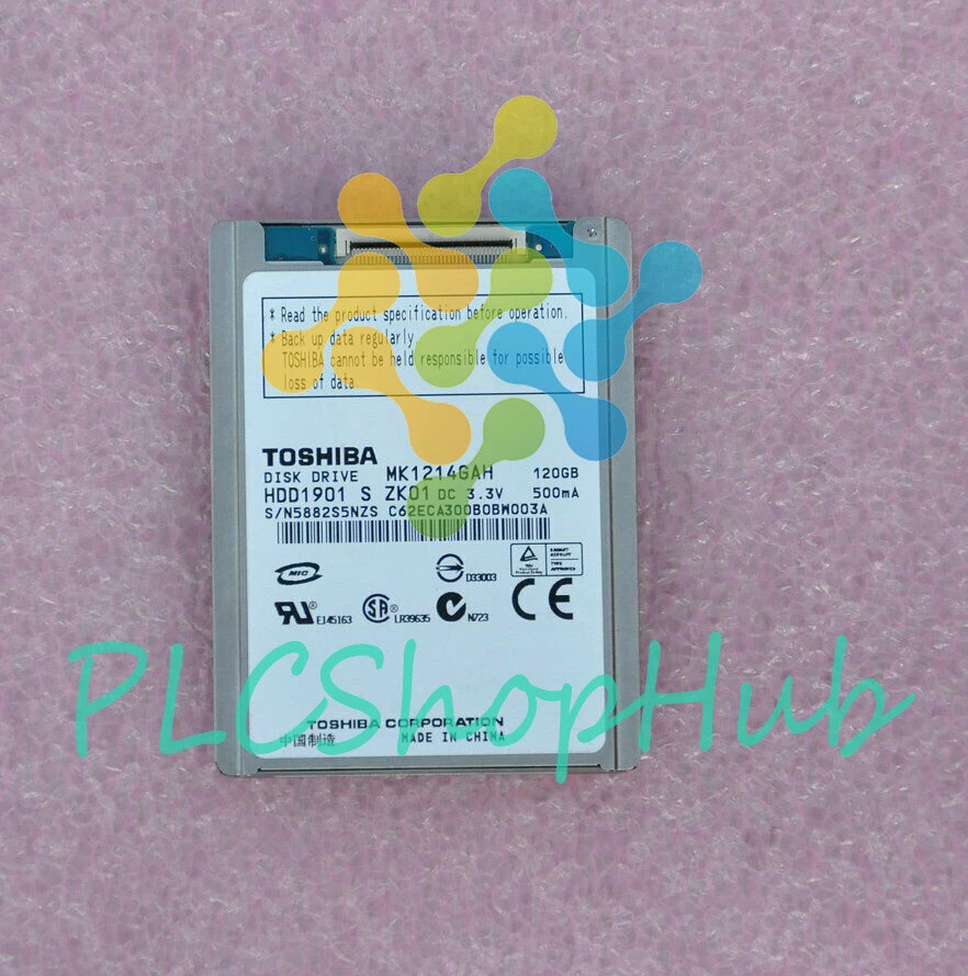 1P 120GB Toshiba MK1214GAH 4200 RPM 1.8" ZIF/CE Hard Drive HDD - Image 2 of 2