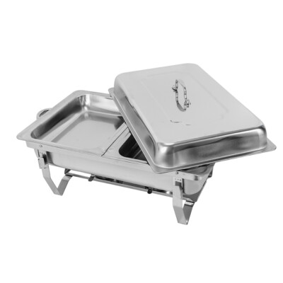 8 QT Stainless Steel Chafer Chafing Dishes Sets Catering Food Warmer 2 Tray