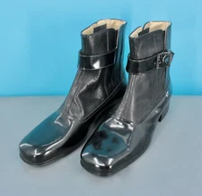 Men's VTG NOS 60s Black Ankle Boots Sz 7.5 D 1960s Connolly Beatle