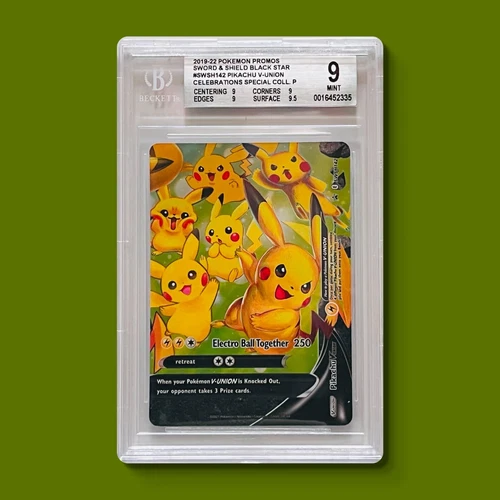BGS 9 Pikachu V-Union SWSH142 - Black Star Promos Full Art Holo Pokémon