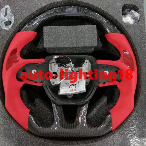 Customized Real Carbon Fiber Led Steering Wheel For 20152022 charger