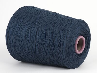 40,50  /kg Konengarn * Bändchengarn 74% Mako Cotton * Round * Denim Blue* Nm 5,1
