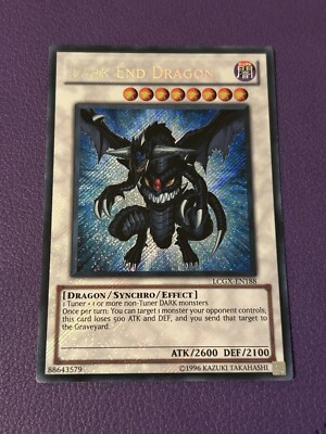 Yu-Gi-Oh Dark End Dragon LCGX-DE188 Secret Rare - Light Play