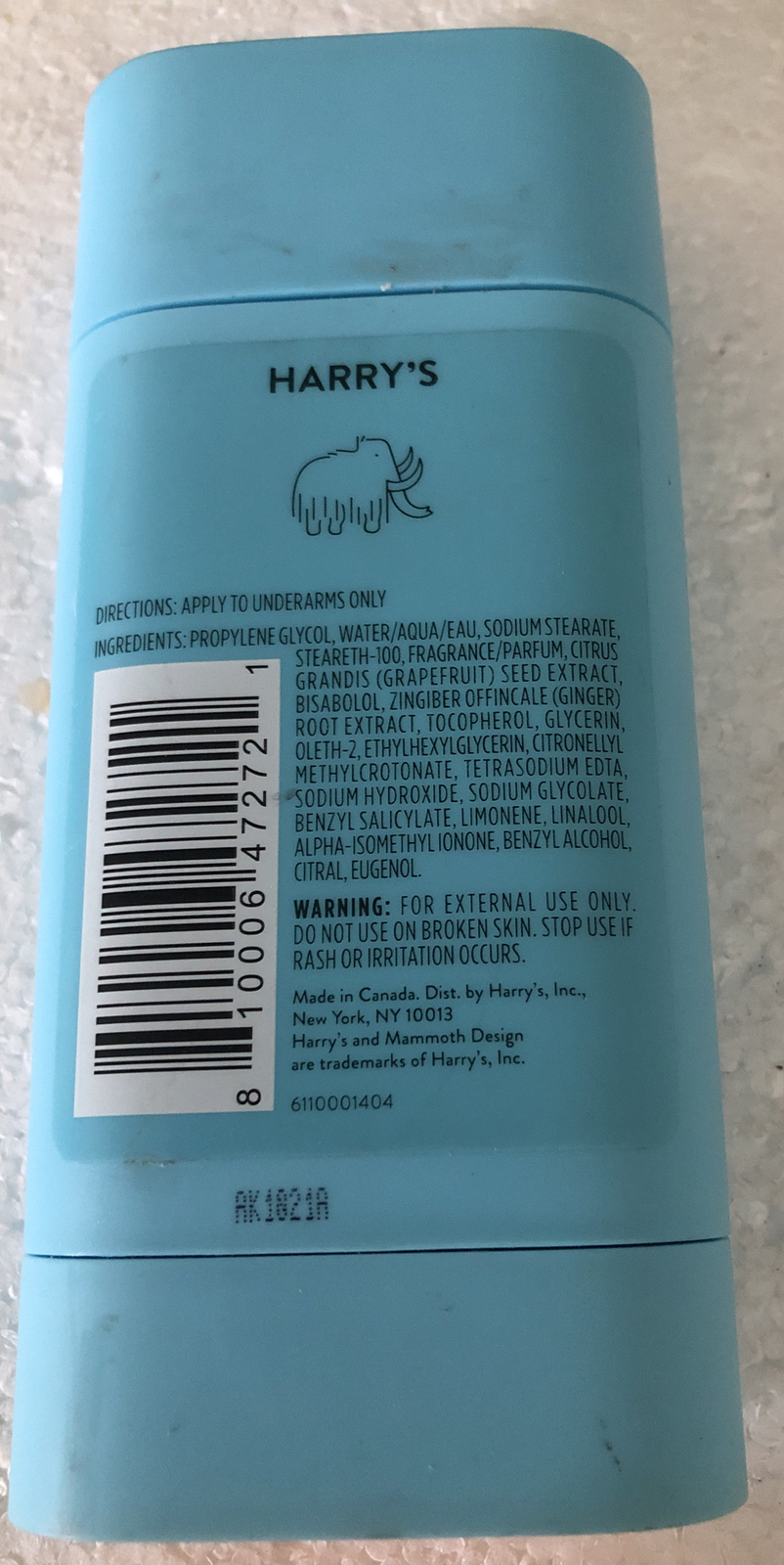 4 Harry's Odor Control Redwood Deodorant 2.5 Oz for sale online eBay