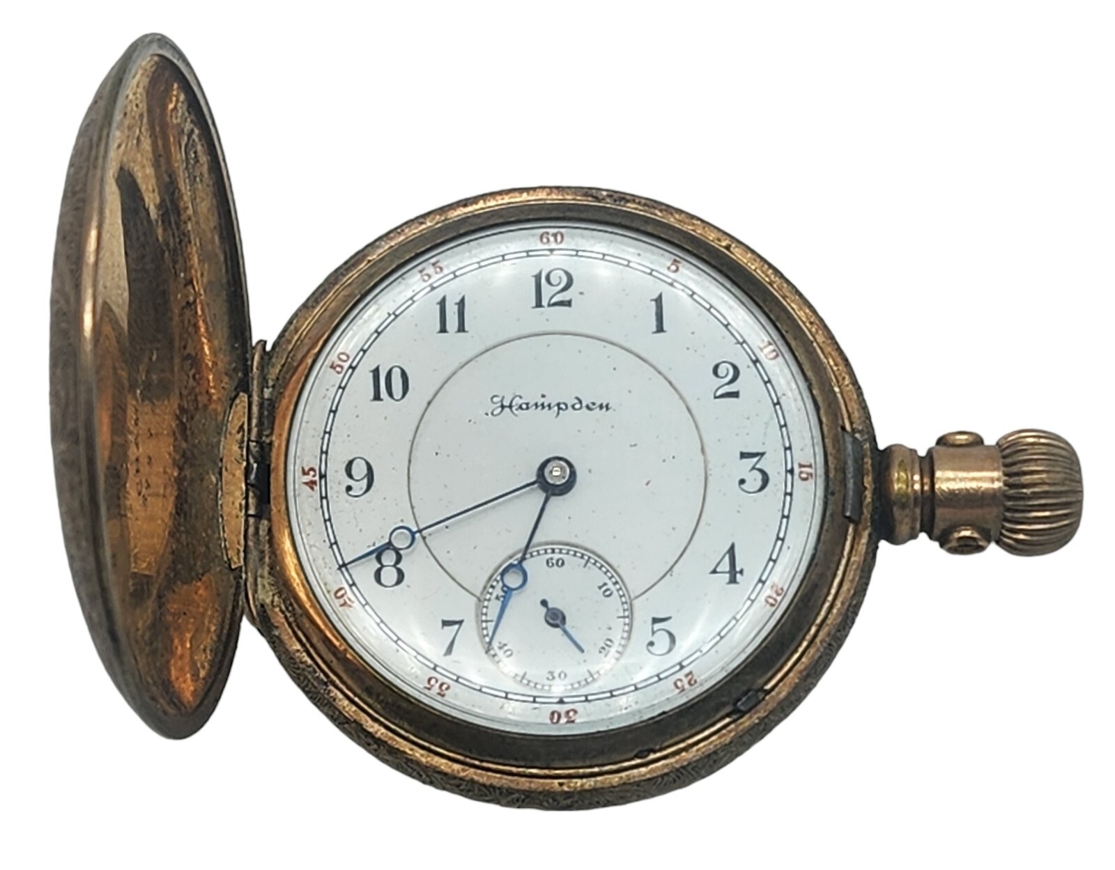 1889 Antique HAMPDEN Gold Filled Pocket Watch HUNTER CASE eBay