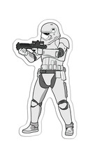 Storm Trooper cartoon Sticker Decal