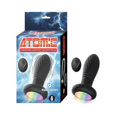 Atomic Thrusting Light-Up Twister Rechargeable Silicone Plug with Remote Control | eBay Atomic Thrusting Light-Up Twister Rechargeable Silicone Plug with Remote Control | eBay