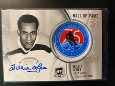 2018-19 Upper Deck The Cup - Hockey HOF 75th Anniversary Willie O'Ree Auto🔥🔥