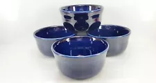 set 4 GUSTO BOWLS cobalt blue FIESTA WARE 28 OZ. NEW