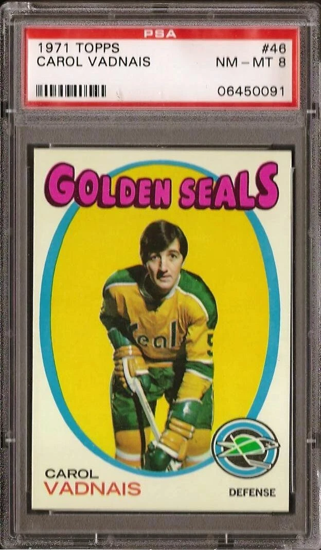 Deal for 1971 Topps #46 Carol Vadnais PSA 8