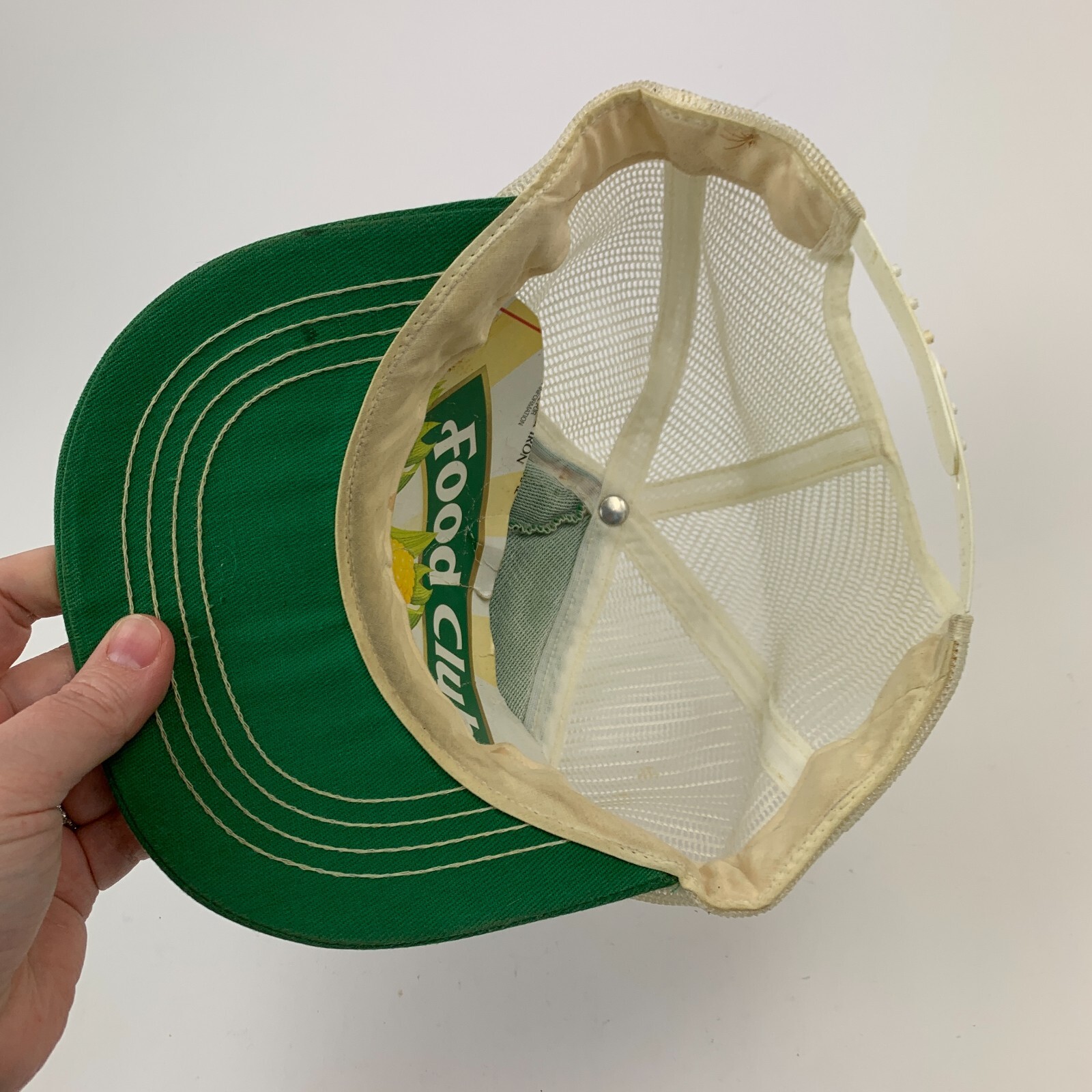 Vintage Smith Tool Green White Patch Snapback Tru… - image 5