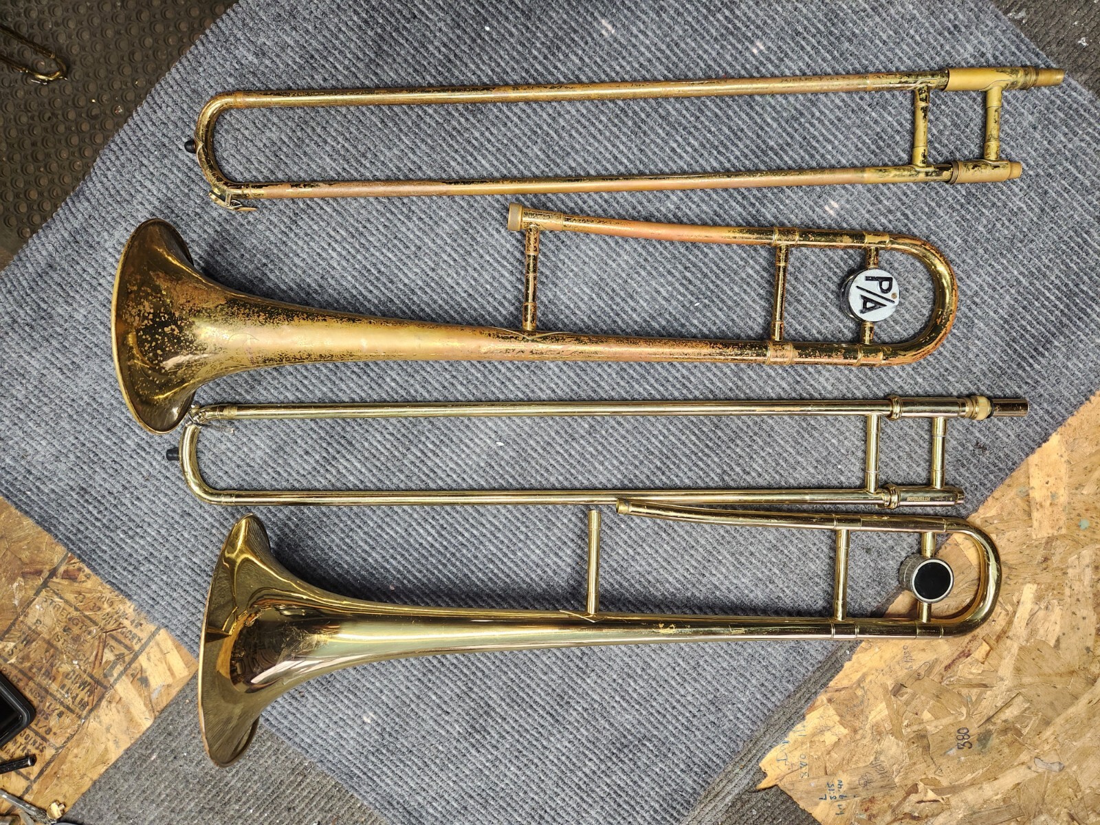 Two Trombones 1 is Slingerland Elkhart Ind eBay