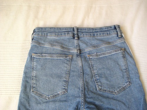 BERSHKA JEANS Hose Skinny Regular Waist Cropped Gr. 36 blau ANKLE wie NEU - Bild 4 von 8