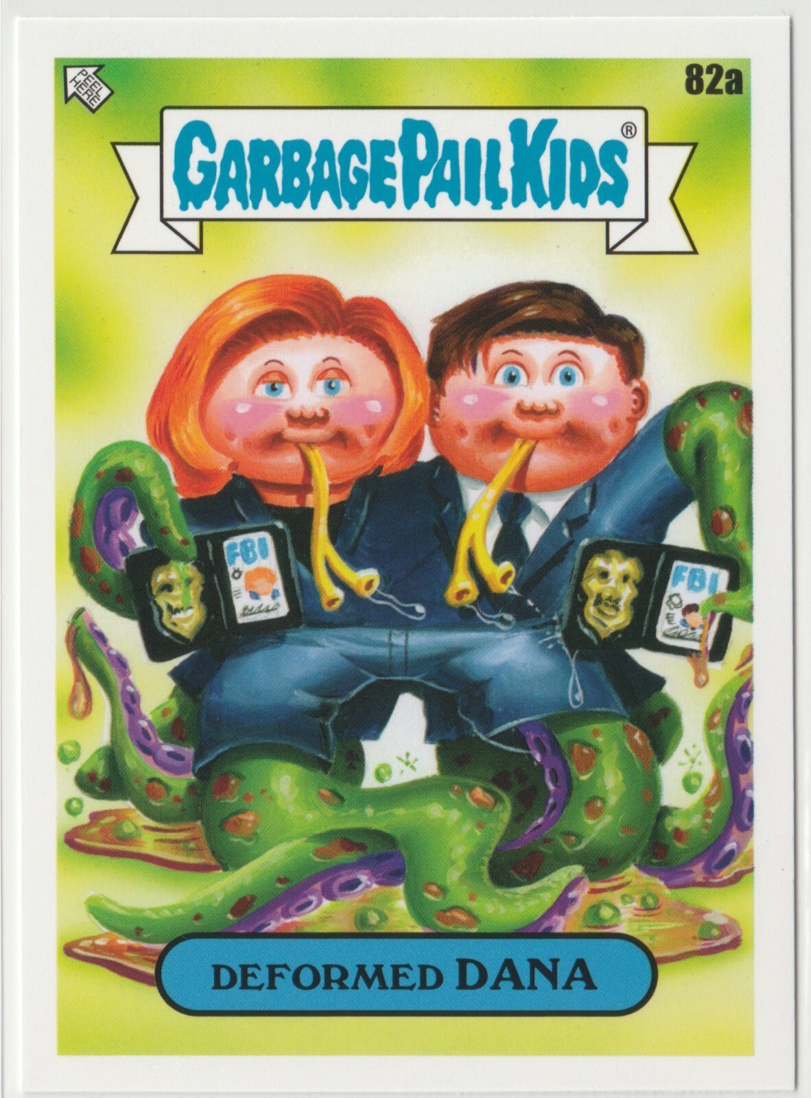 Deformed Dana 82a X-Files Garbage Pail Kids GPK 2023 Intergoolactic Mayhem Card