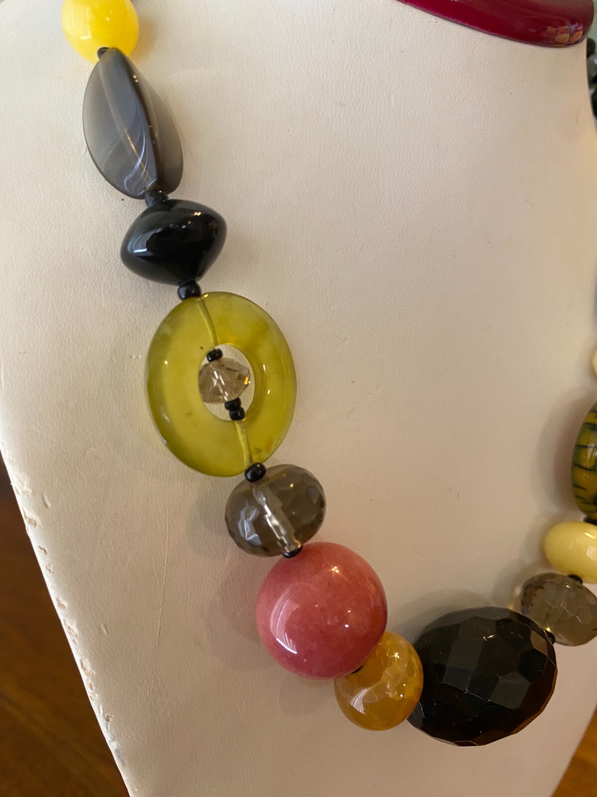 Colorful Multi-Gemstone Statement Necklace Sterli… - image 2