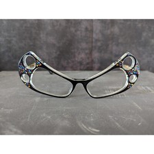 VINTAGE Rhinestone Butterfly Eye Glass Frames France
