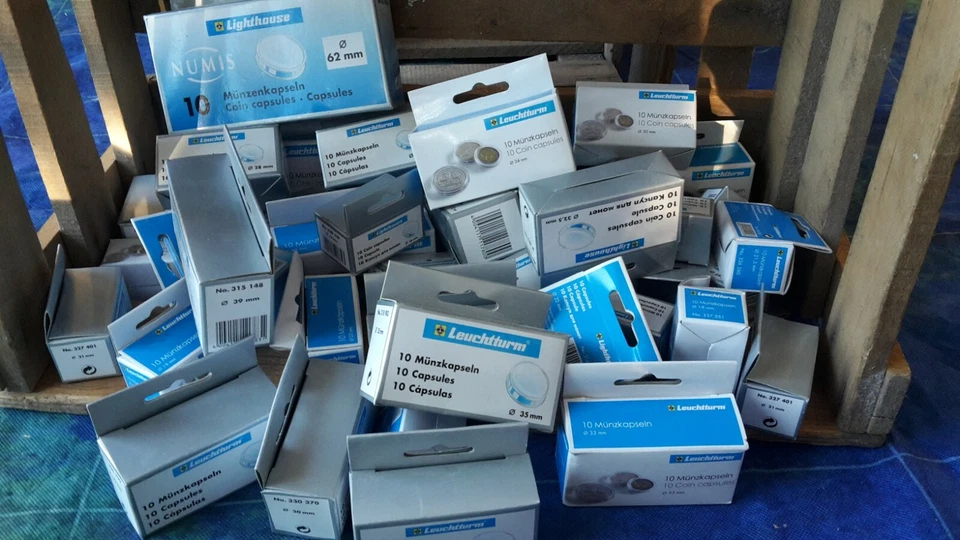 ◄◄ BSH ►► Leuchtturm MÜNZKAPSELN CAPS 14 - 62 mm EINZELVERKAUF BITTE AUSWÄHLEN