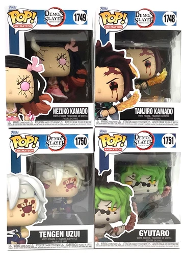 Funko Pop! Demon Slayer S2 Entertainment District Ark Set of 4 with Protectors