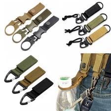 Outdoor Tactical Nylon Keychain Hook Camping Equipment Backpack Buckle Accessory