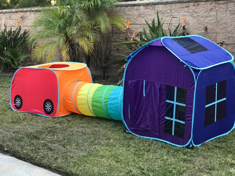 Juego de Carpa de Juego para Niños Interior Exterior Túnel G3Elite Niños Vehículo Coche 3 en 1 Foto 3 de 4