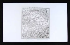 1859 Dufour Map Munich Salzburg Germany Austria Europe