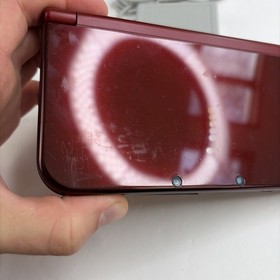 New Nintendo 3DS XL LL Red Console W Charger Stylus