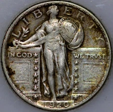 1920-P Standing Liberty Quarter 90% Silver, Classic Coin As Shown [SN01]