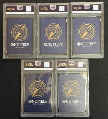 FIVE ELDERS PSA 10 JP SET ONE PIECE SPECIAL ALT ART RED VER GOD