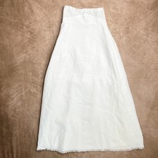 Vintage 70s Merry Modes Petticoat Skirt High Waisted Lace Trim Crinoline Lined