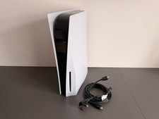 Sony PlayStation 5 PS5 Disk Edition Games Console with Cables - Fully Working