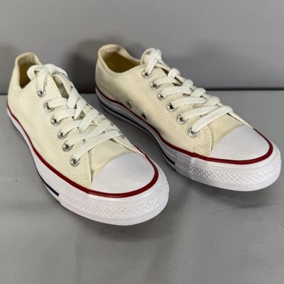 Converse Chuck Taylor All Star Low Top Sneakers Cream Canvas Men's Size 7