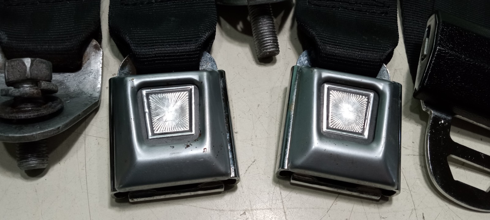 Ferrari 365 GT4 Rear Seat Belts_Receptacles_Bendix_365 GT4 2+2_GENUINE