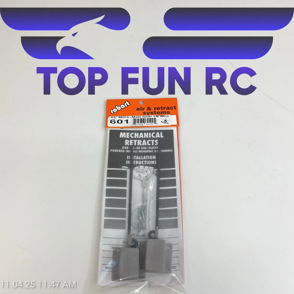 Train Avant Rentrant 105 Degrés Robart 640 - Pour Maquettes - NEUF