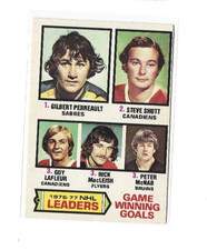 1977-78 O-Pee-Chee #7 Game Winning/Goals Leaders/Gilbert Perreault EX
